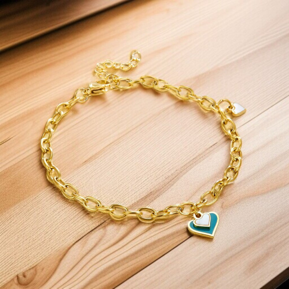 Chelsea Big & Small Heart-shaped Accessory Bracelet