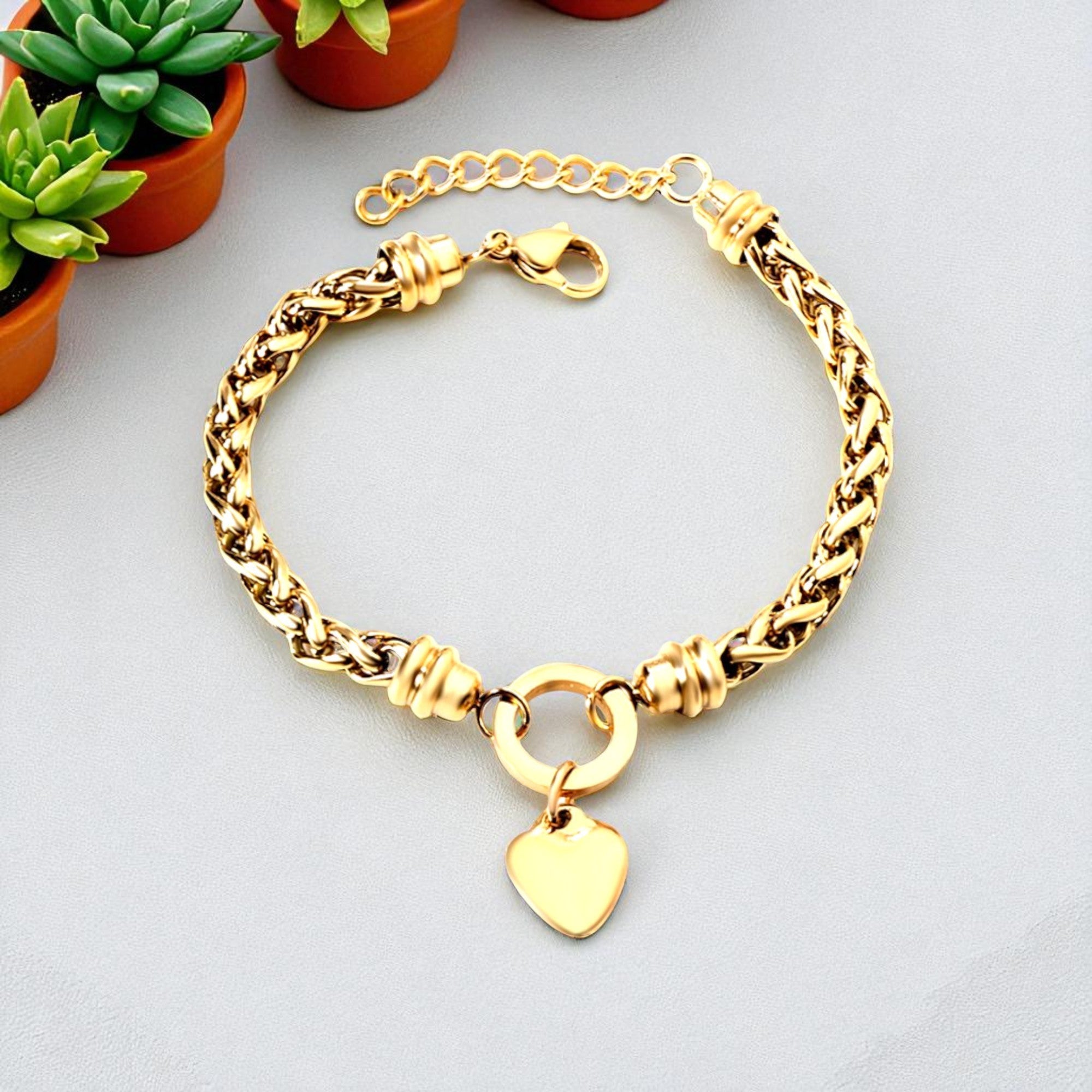 Julia Heart Charm Bracelet