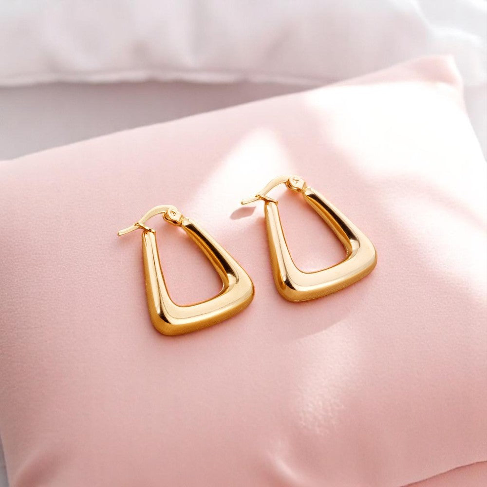 Mia Triangle Hoop Earring