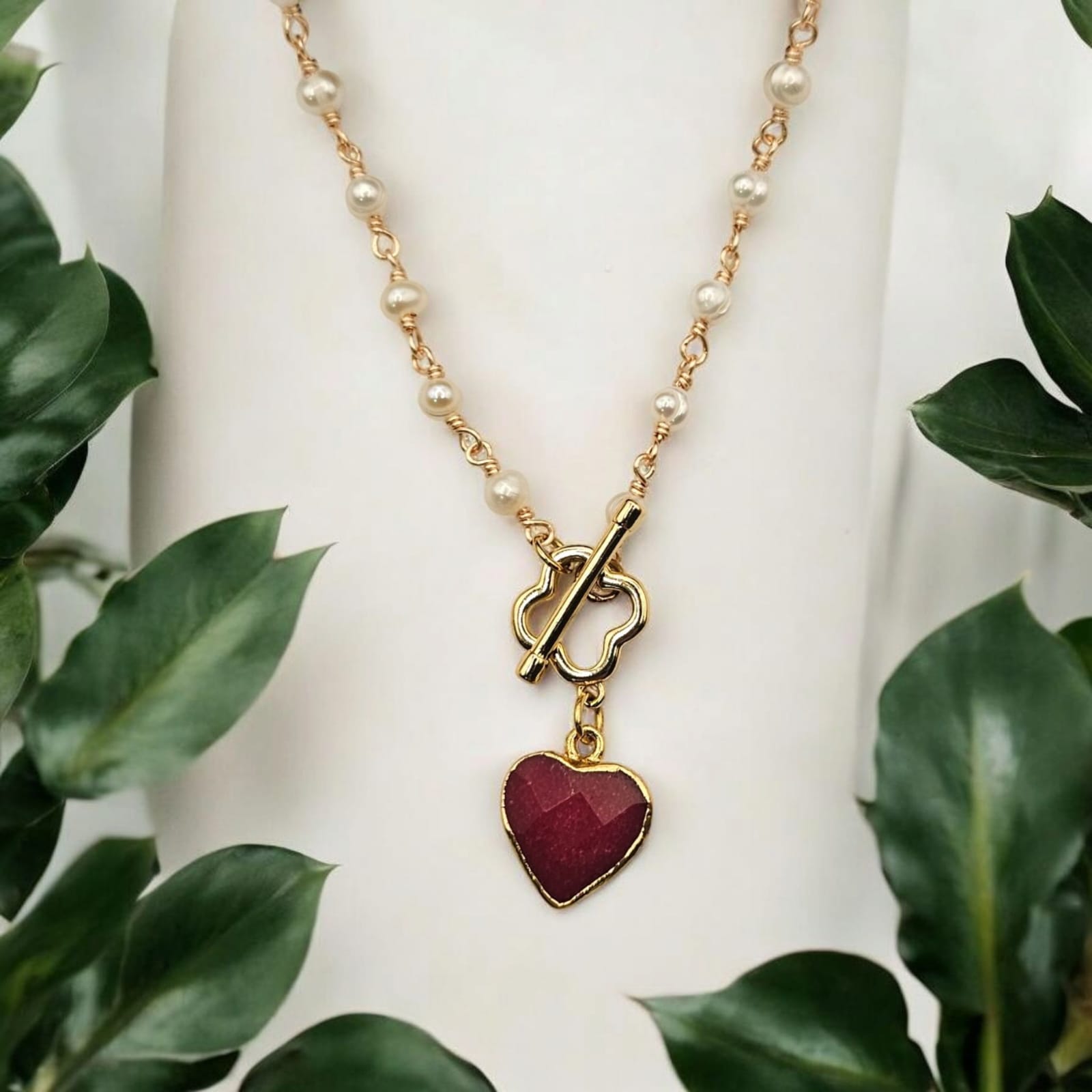 Valentina Red Agate Necklace