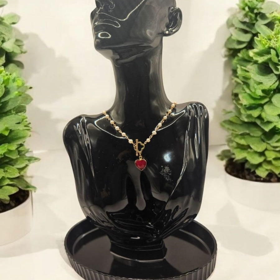 Valentina Red Agate Necklace