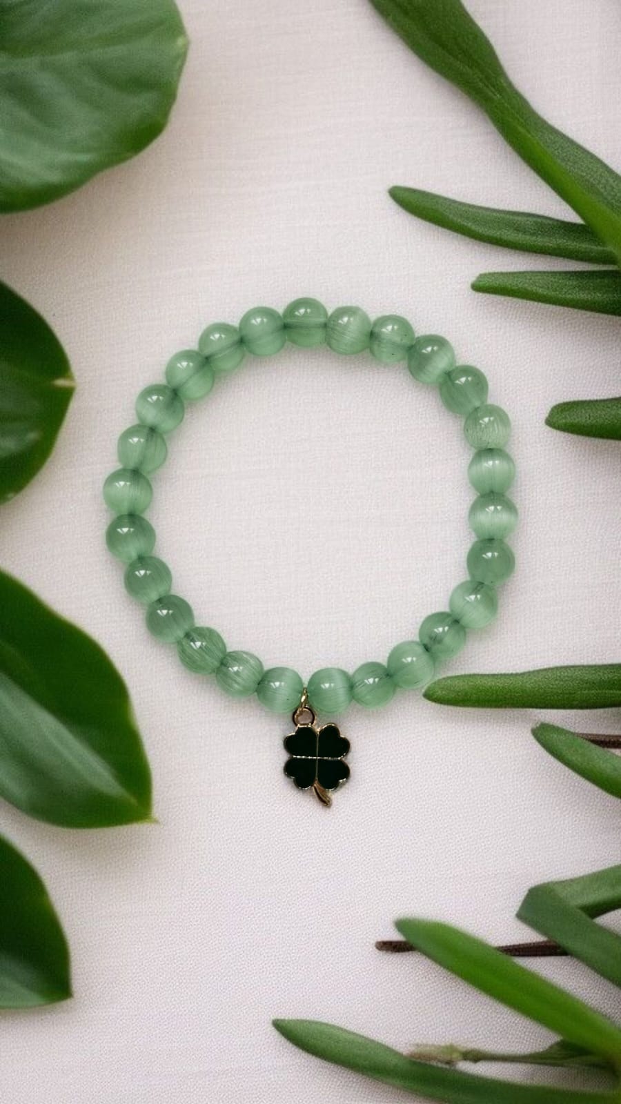 Green Cat's Eye Bracelet