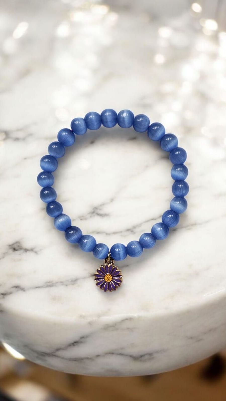 Blue Cat's Eye Bracelet