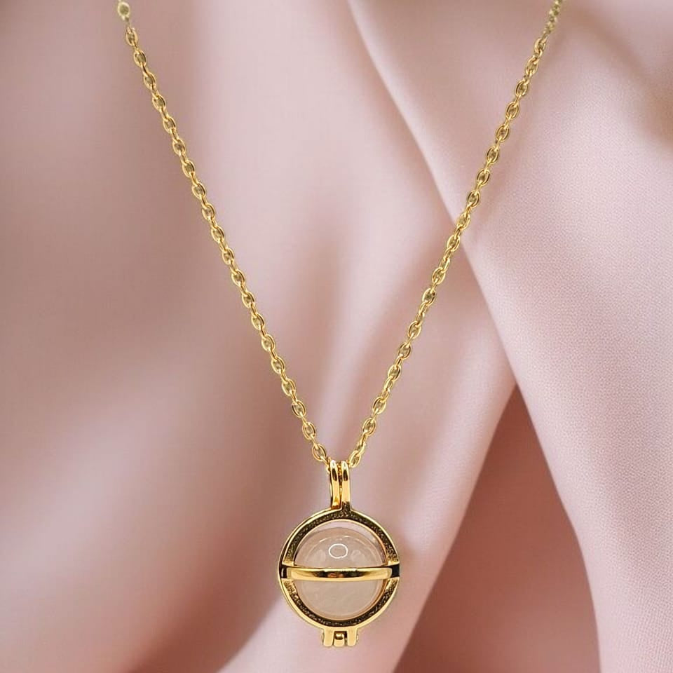 Stone Keeper Necklace with Rose Quartz