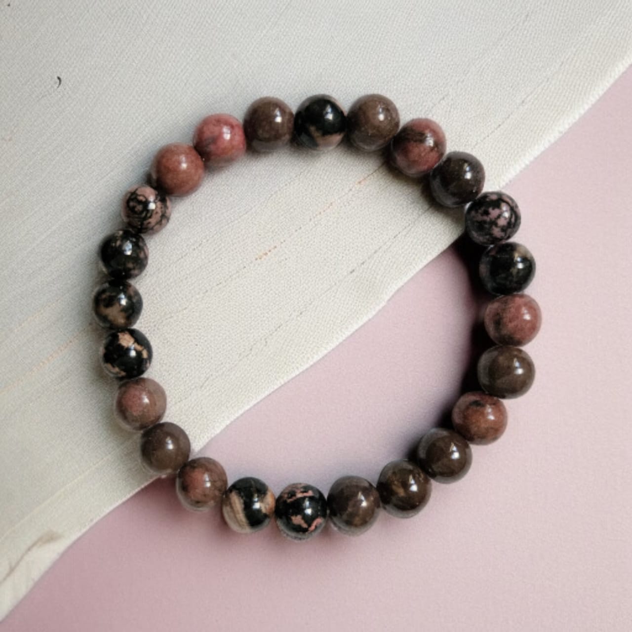 Matrix Rhodonite Bracelet