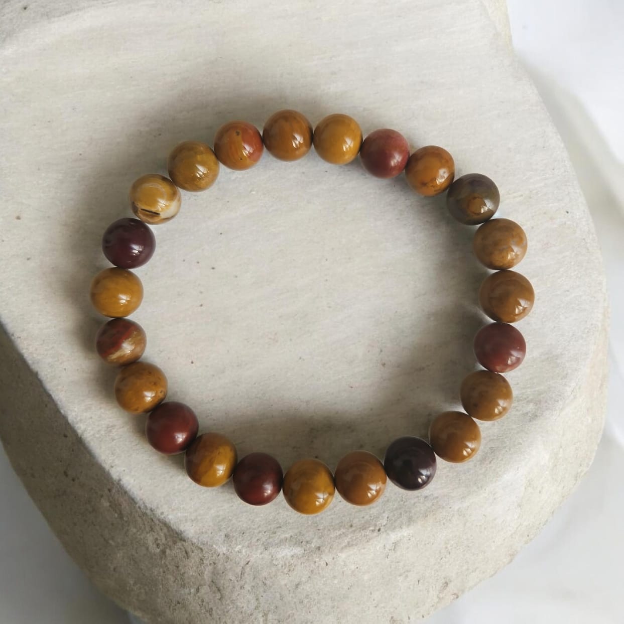 Natural Mookaite Jasper Bracelet