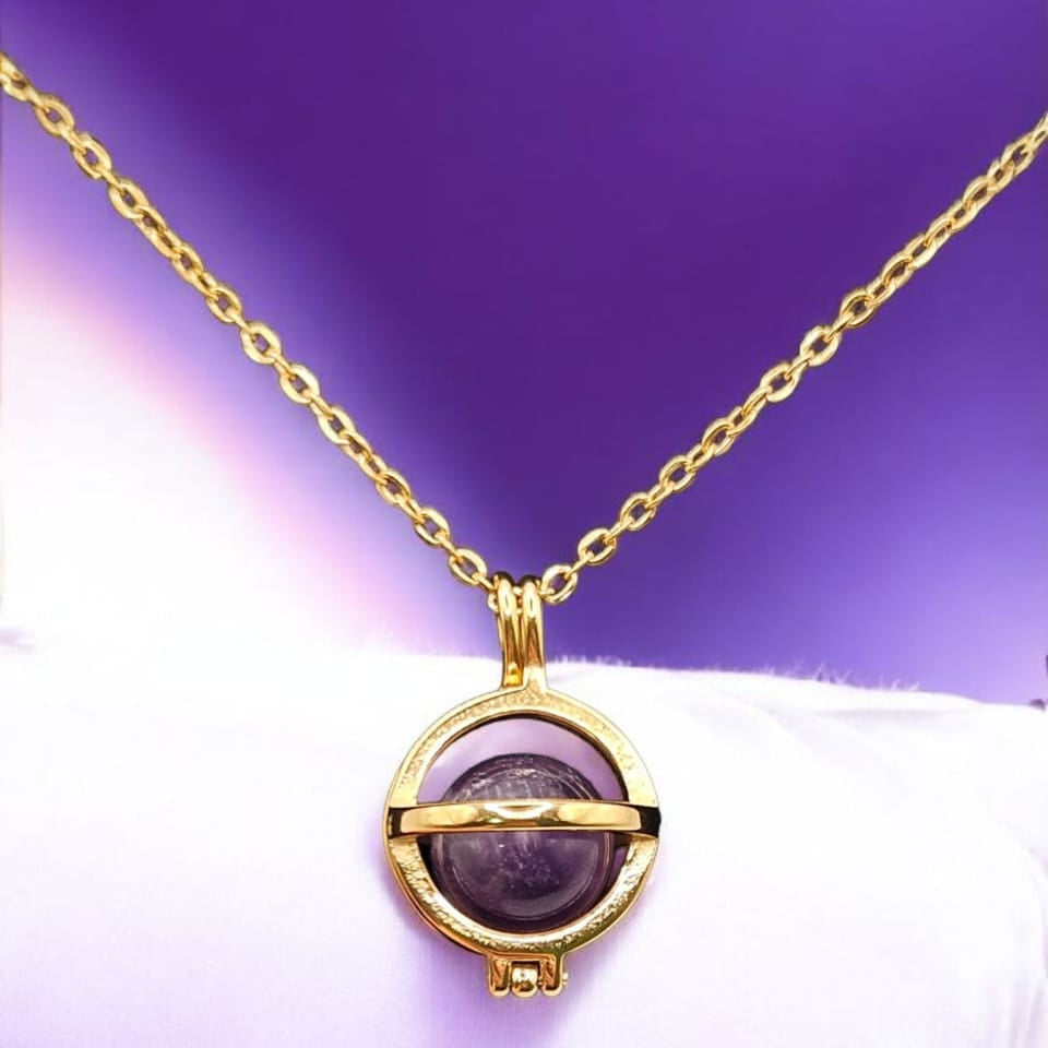 Stone Keeper Necklace with Amethyst